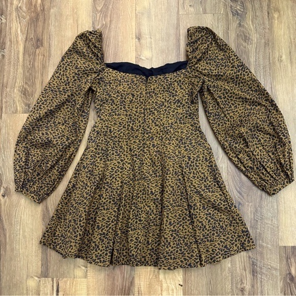 BARDOT Leopard Print Mini Dress size M - Picture 3 of 11